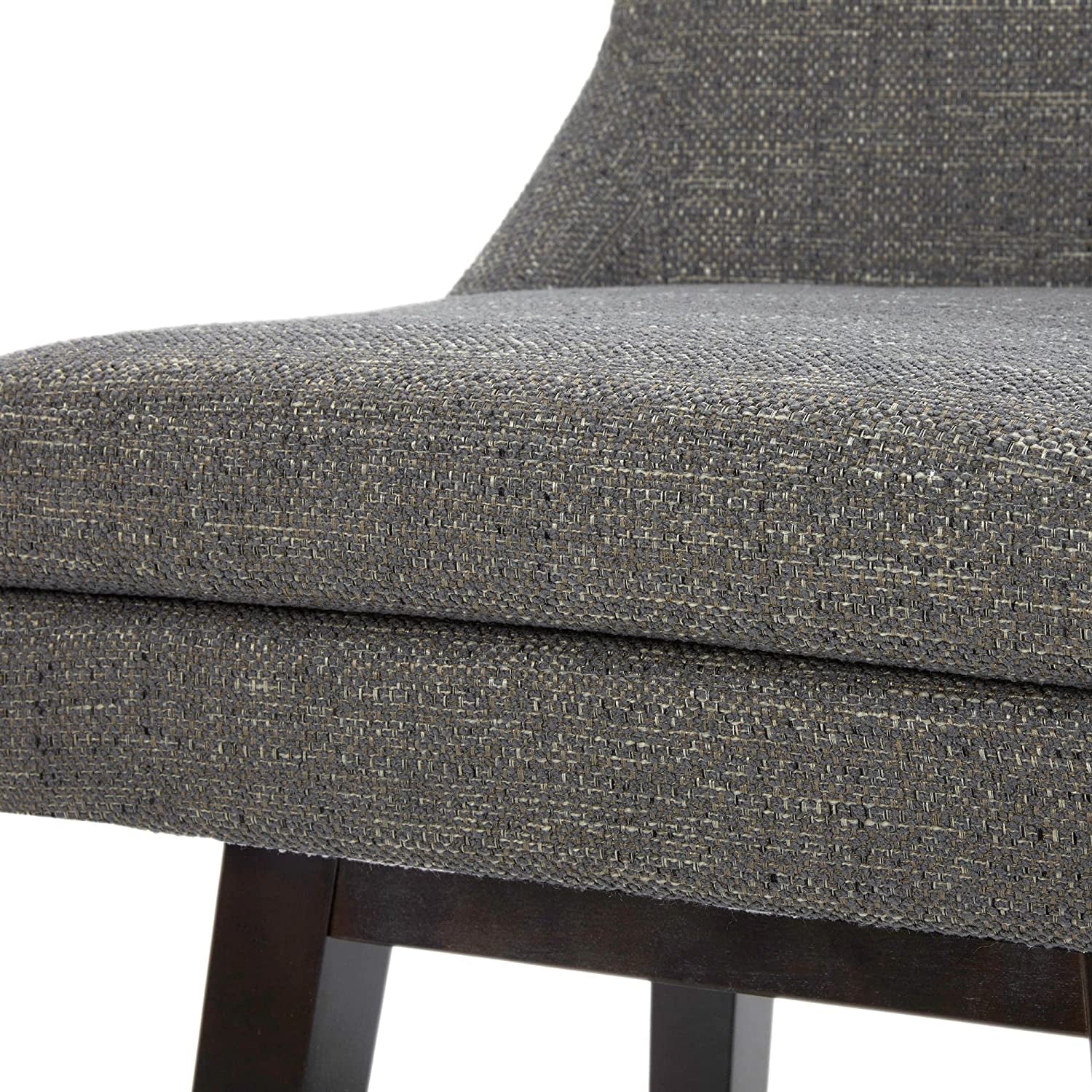 Counter Height Swivel Bar Stools with Back Set of 2, FSC Certified Upholstered Fabric Bar Stool, 26.8" H Seat Height, Fabric in Fog
