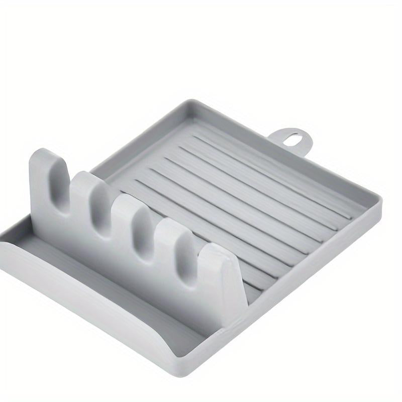 Silicone Spoon Rest, 1 Count Kitchen Utensil Spatula Holder, Kitchen Accessories, Kitchen Storage & Organization, Kitchen Tools Accessories