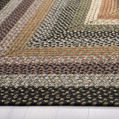Washable Rug Braided Collection - 2'3" X 6' Runner, Multi, Weather Resistant & Easy Cleaning, Ideal for Patio, Backyard, Mudroom, Deck, Hallway, Kitchen (BRD308A)