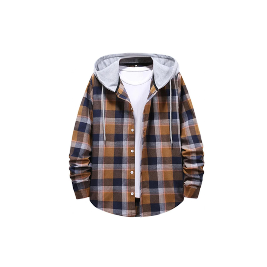 Natural Co. Flannel Hooded Shirt