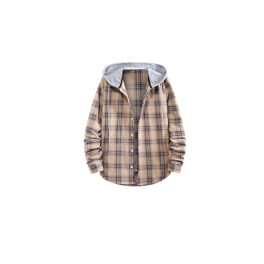 Natural Co. Flannel Hooded Shirt