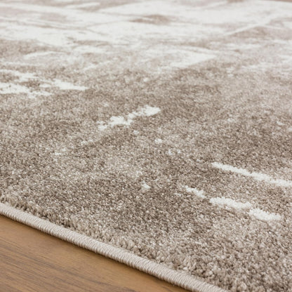 Hampstead Abstract Area Rug - Medium Pile, Modern Area Rug, Beige / 8 X 10
