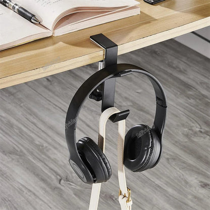 1PC Adjustable Desk Edge Hook Gaming Headset Desk Hanger Backpack Storage Hanging Hook Holder Punch-Free Home Office Organizer