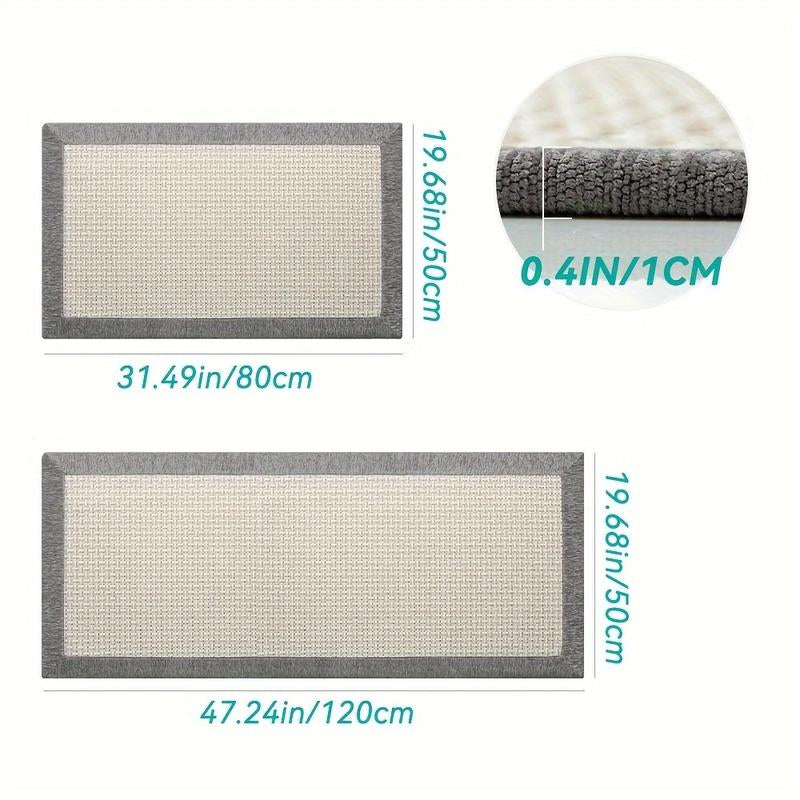 2Pcs Large Kitchen Rugs and Mats Non Slip Washable Kitchen Runner Rug Absorbent Farmhouse Style Kitchen Floor Mats for in Front of Sink