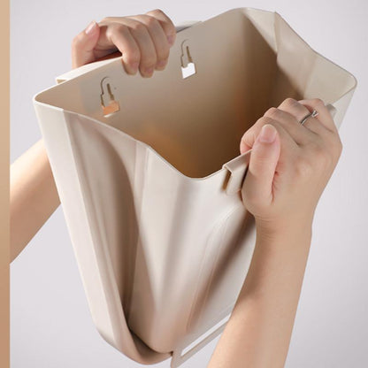 Foldable Kitchen Trash Can, 1 Count Hanging Garbage Storage Bucket, Kitchen Bin, Space-Saving Kitchen Accessory for Home, Kitchen Waste