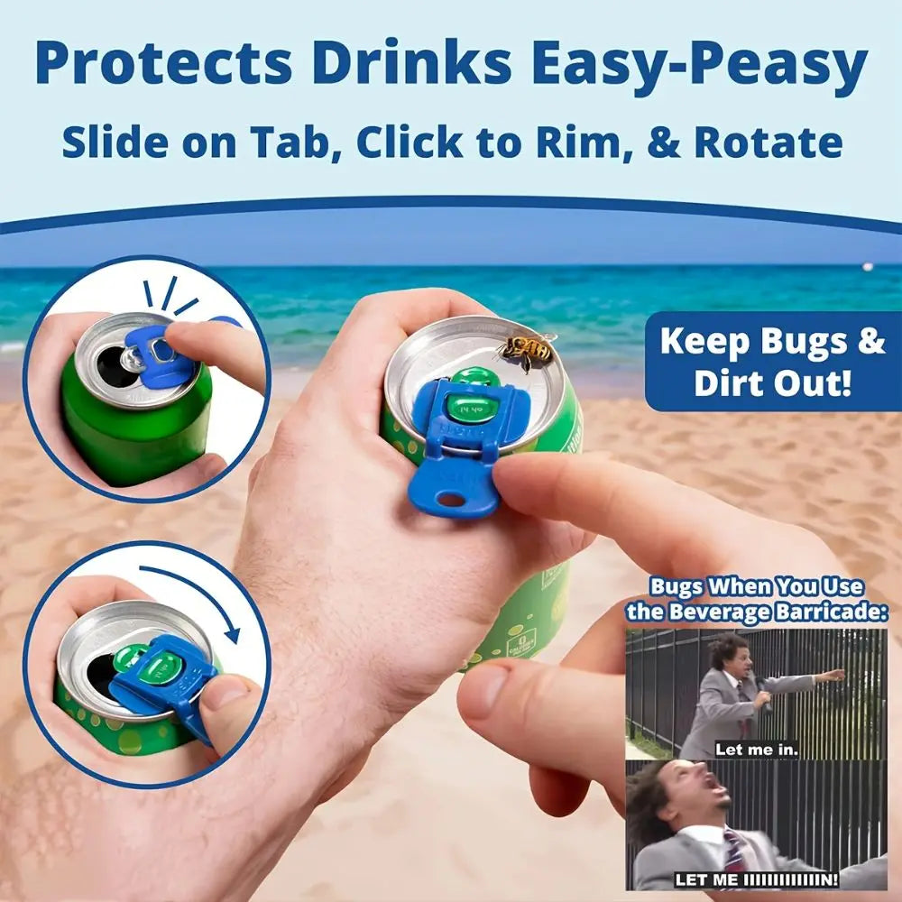 1/6/12Pcs Colorful Reusable Easy Can Opener Effortless Dustproof Drink Protector Convenient Practical Camping Accessories Beer