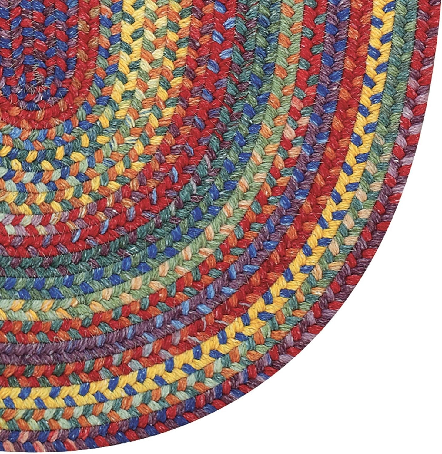 American Heritage Multi 2' 0" X 8' 0" Runner Oval Braided Rug