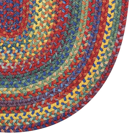 American Heritage Multi 2' 0" X 8' 0" Runner Oval Braided Rug