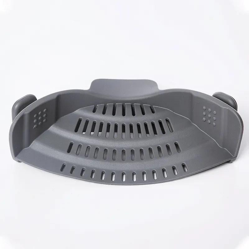 Adjustable Pasta Silicone Clip-On Food Strainer