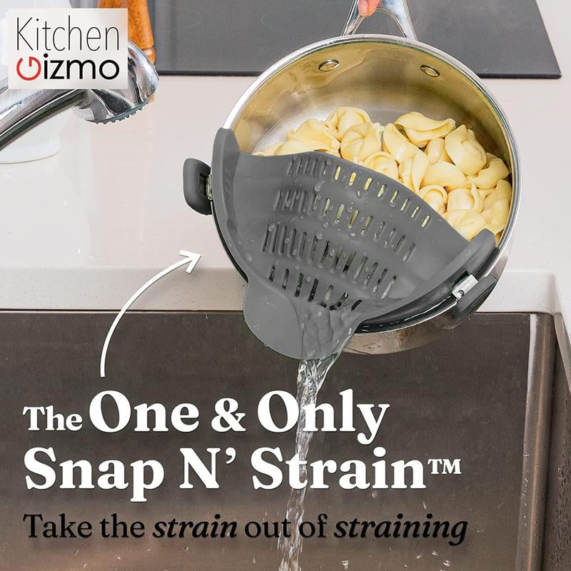 Silicone Clip, Heat Resistant Drainer Kitchen Gadgets for Bowl, Home Cooking Tools Traditional Utensils Tiktok Shop Draining Oval Pasta Strainer