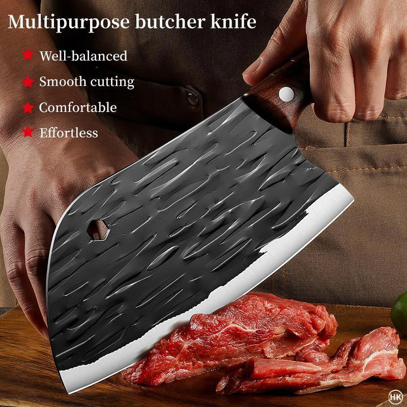 Stainless Steel Kitchen Knife, 1 Count Multifunctional Kitchen Knife with Gift Box, Kitchen Cutting Tool for Vegetable & Meat, Kitchen Accessories