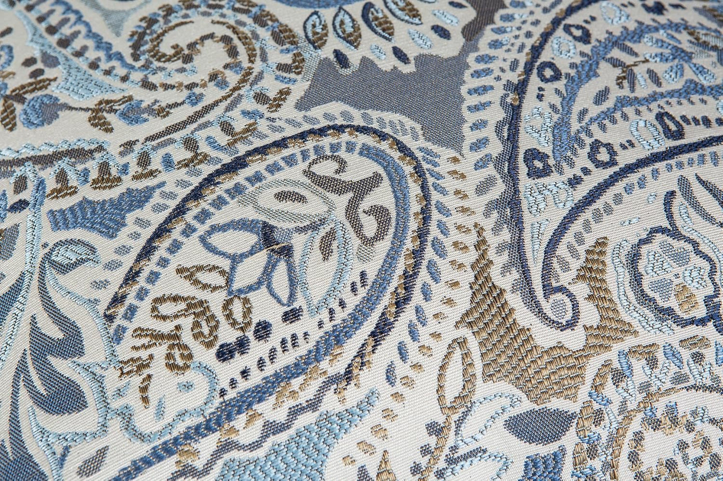 Pack of 2 Decorative Pillow Covers Throw Pillow Cases,Paisley Pattern,18X18 Inches,Blue Brown Cream Multicolor