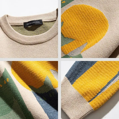 Natural Co. Patchwork Sweater