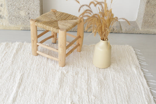 Large Cream Rug, Bedroom Rug, Living Room Rug, Ecru Area Rug, Beige Rug, Cotton Carpet, Portuguese Rug, Contemporary Rug, Soft Rug