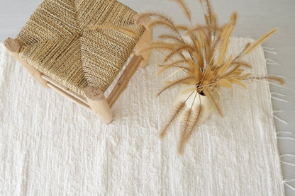 Large Cream Rug, Bedroom Rug, Living Room Rug, Ecru Area Rug, Beige Rug, Cotton Carpet, Portuguese Rug, Contemporary Rug, Soft Rug