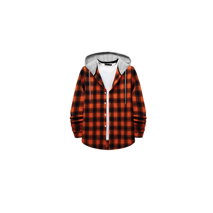 Natural Co. Flannel Hooded Shirt